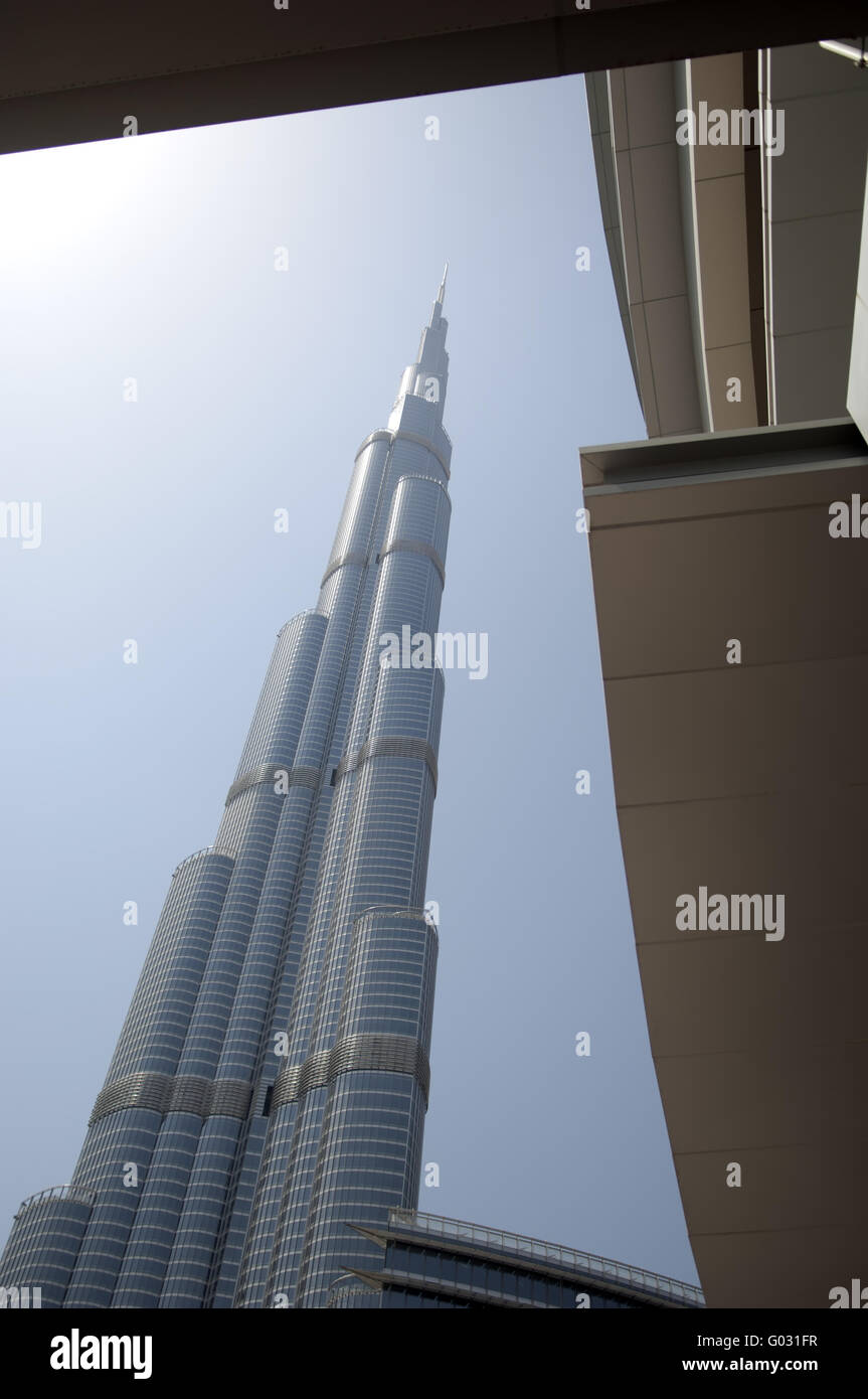 Dubai Burj Khalifa höchsten Turm der Welt Stockfoto