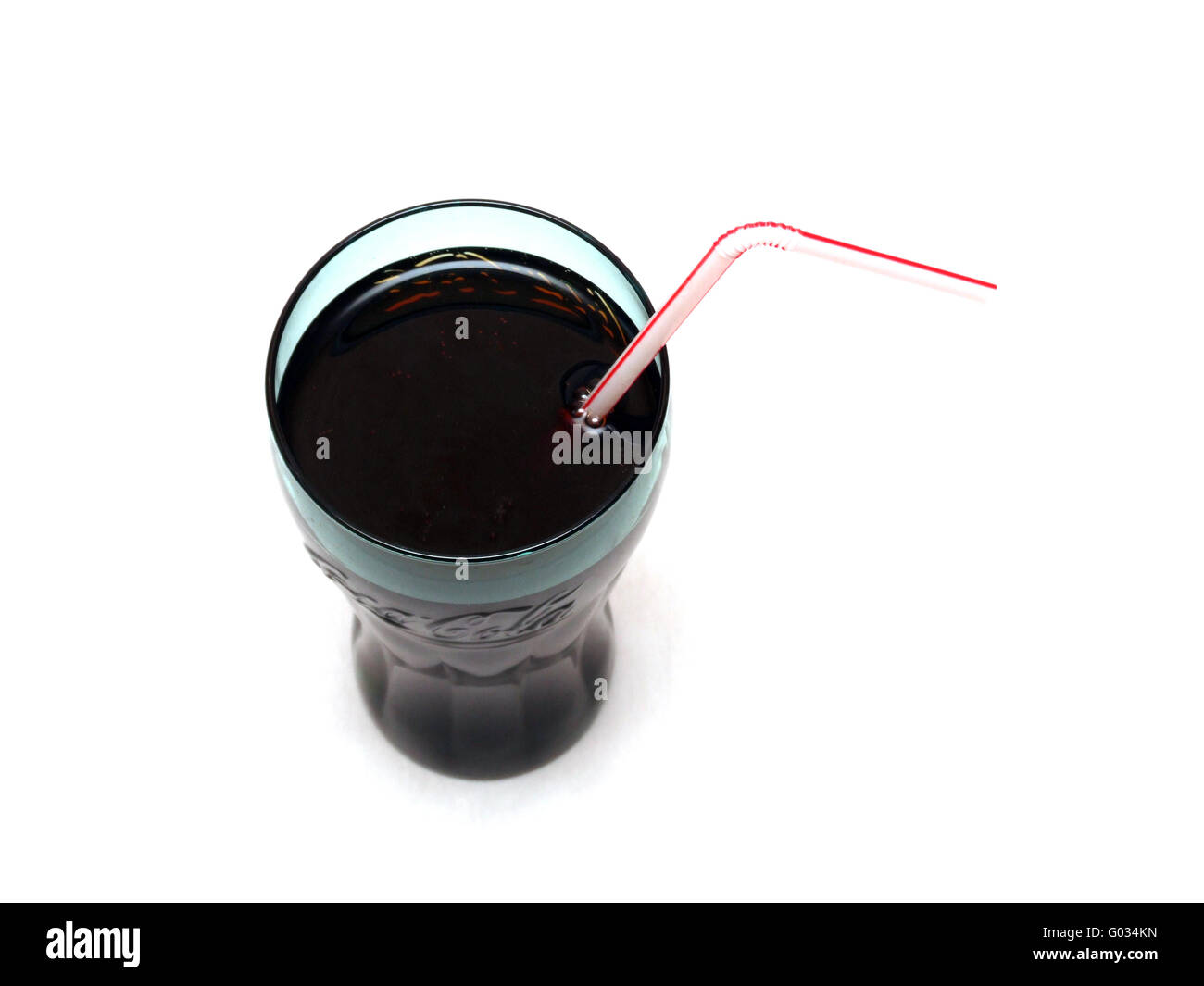 Ein Glas Coca Cola / a Glas Cola Stockfoto