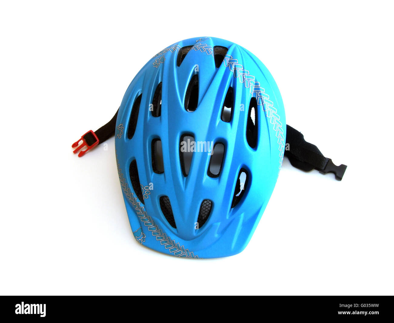 Ein Fahrradhelm / a Zyklus Helm Stockfoto