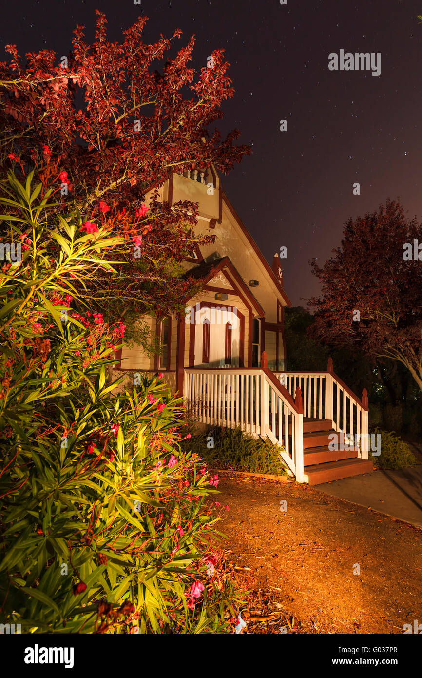 Licht gemalt Kapelle Stockfoto