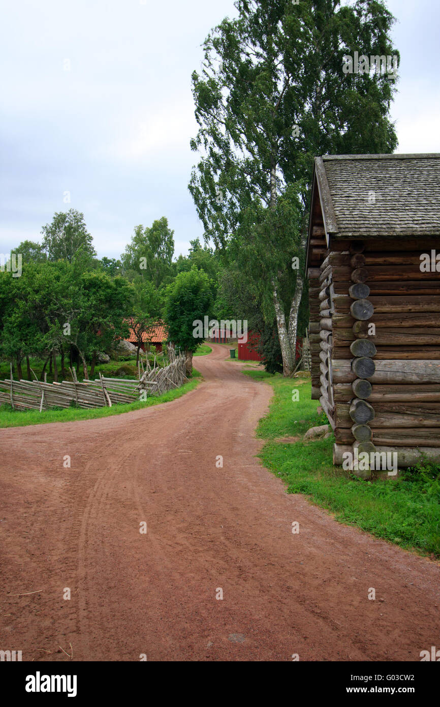 Verlassenes Dorf. Schweden Stockfoto