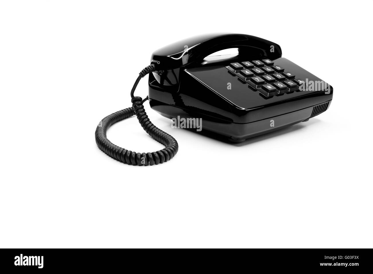 Klassisches Telefon aus den Achtzigern Stockfoto