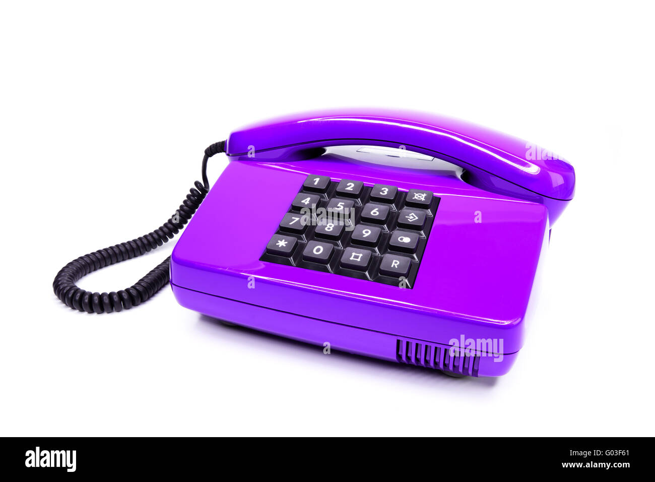 Klassisches Telefon aus den Achtzigern Stockfoto