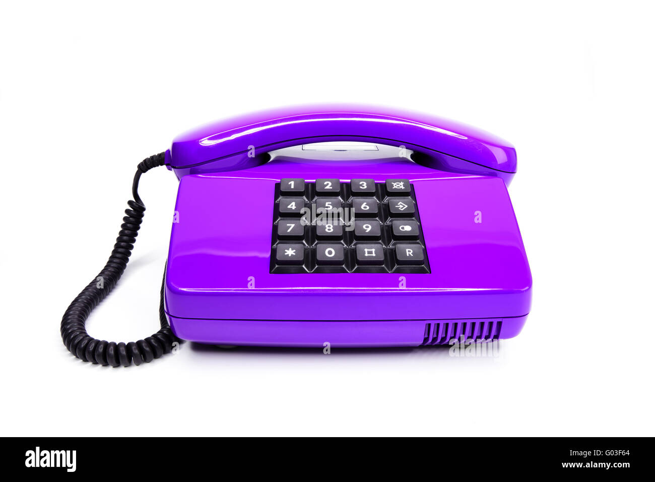 Klassisches Telefon aus den Achtzigern Stockfoto