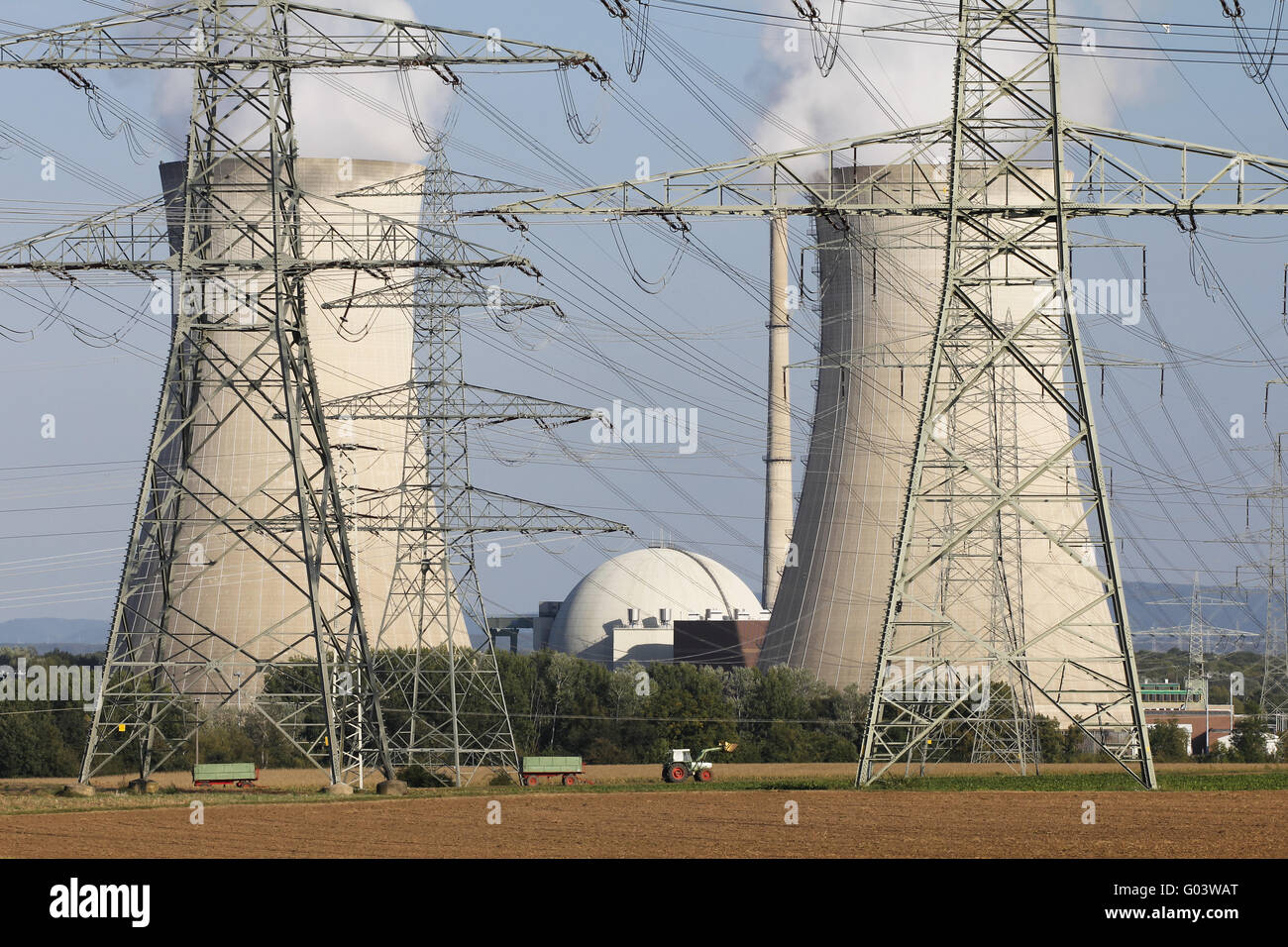 Atomkraftwerk Stockfoto
