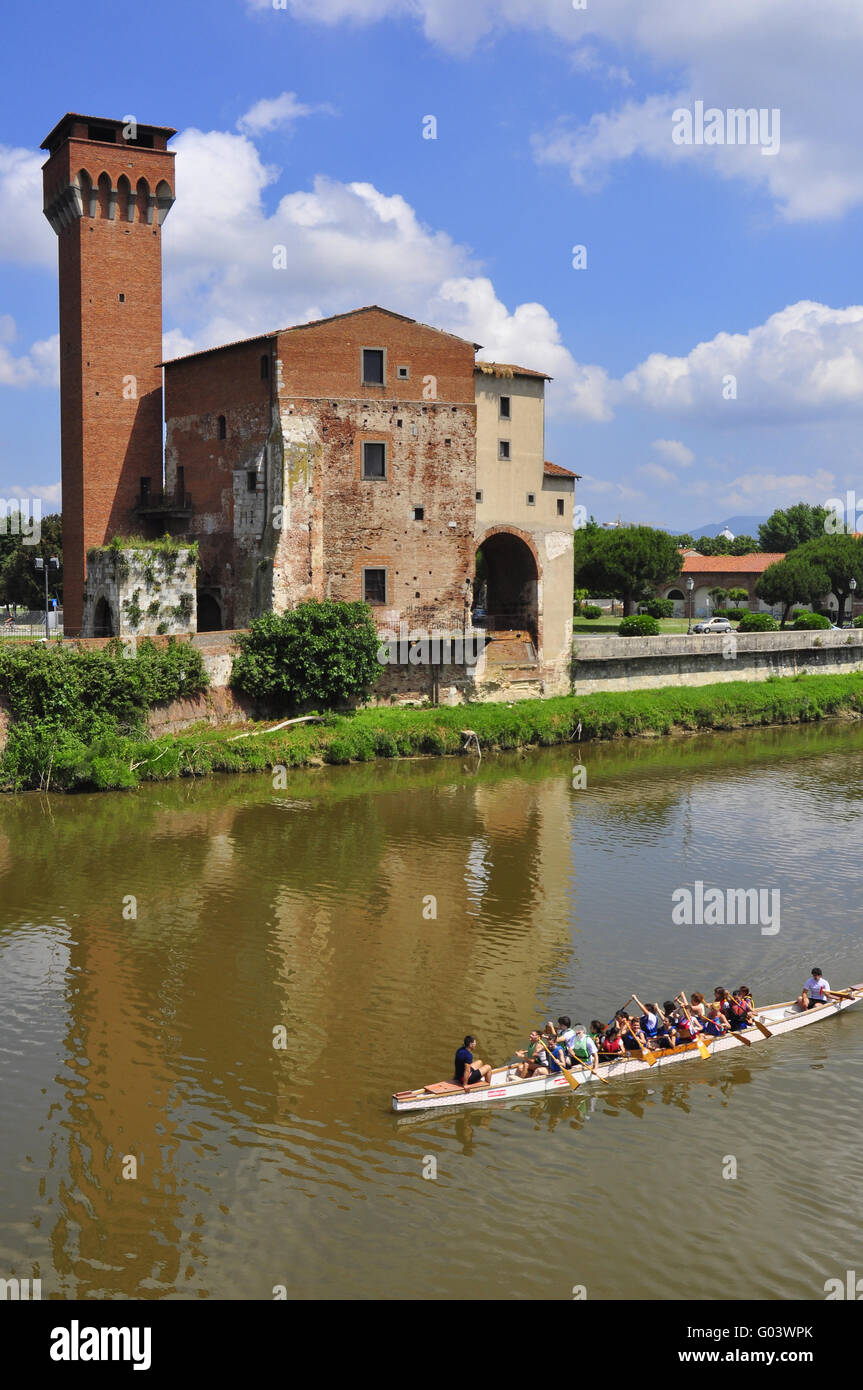 Guelph Turm der alten Zitadelle, Pisa, Italien Stockfoto