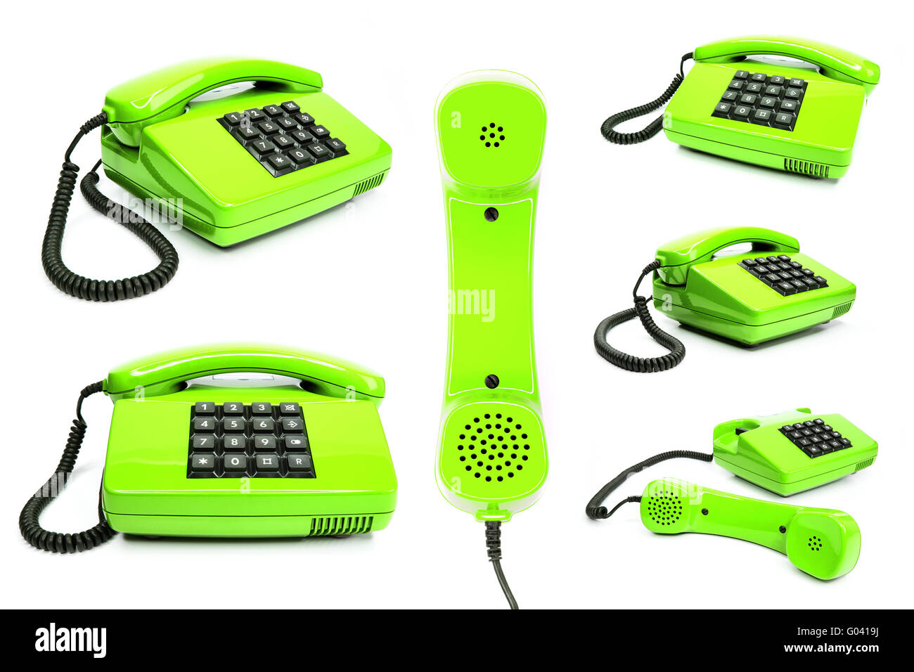 Klassischen Telefon-Sammlung Stockfoto