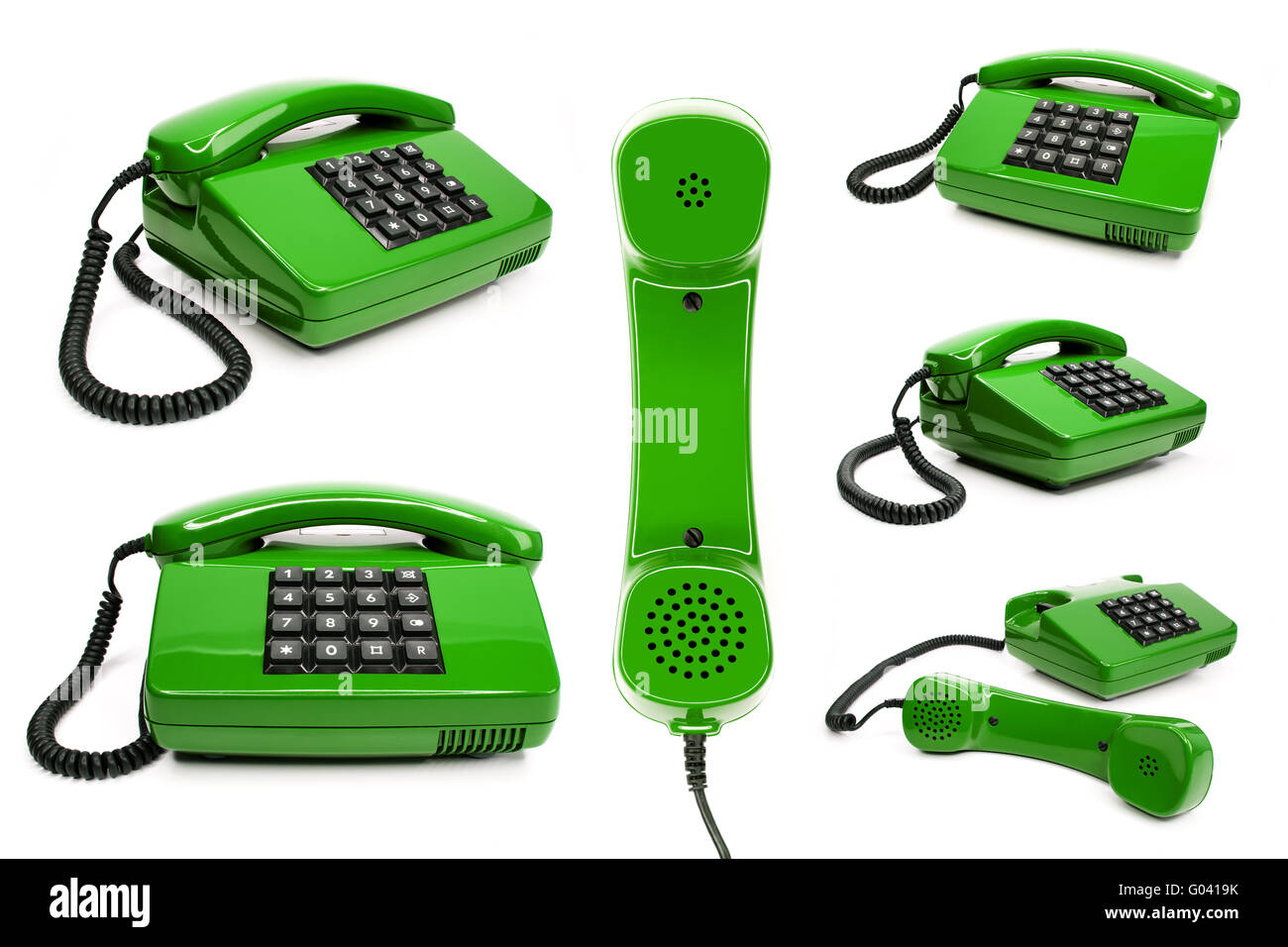 Klassischen Telefon-Sammlung Stockfoto