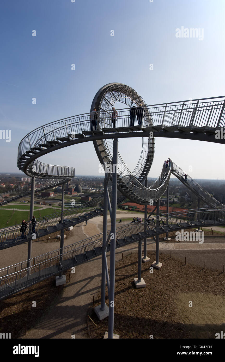 Das Wahrzeichen Tiger und Schildkröte in Duisburg, Deutschland Stockfoto