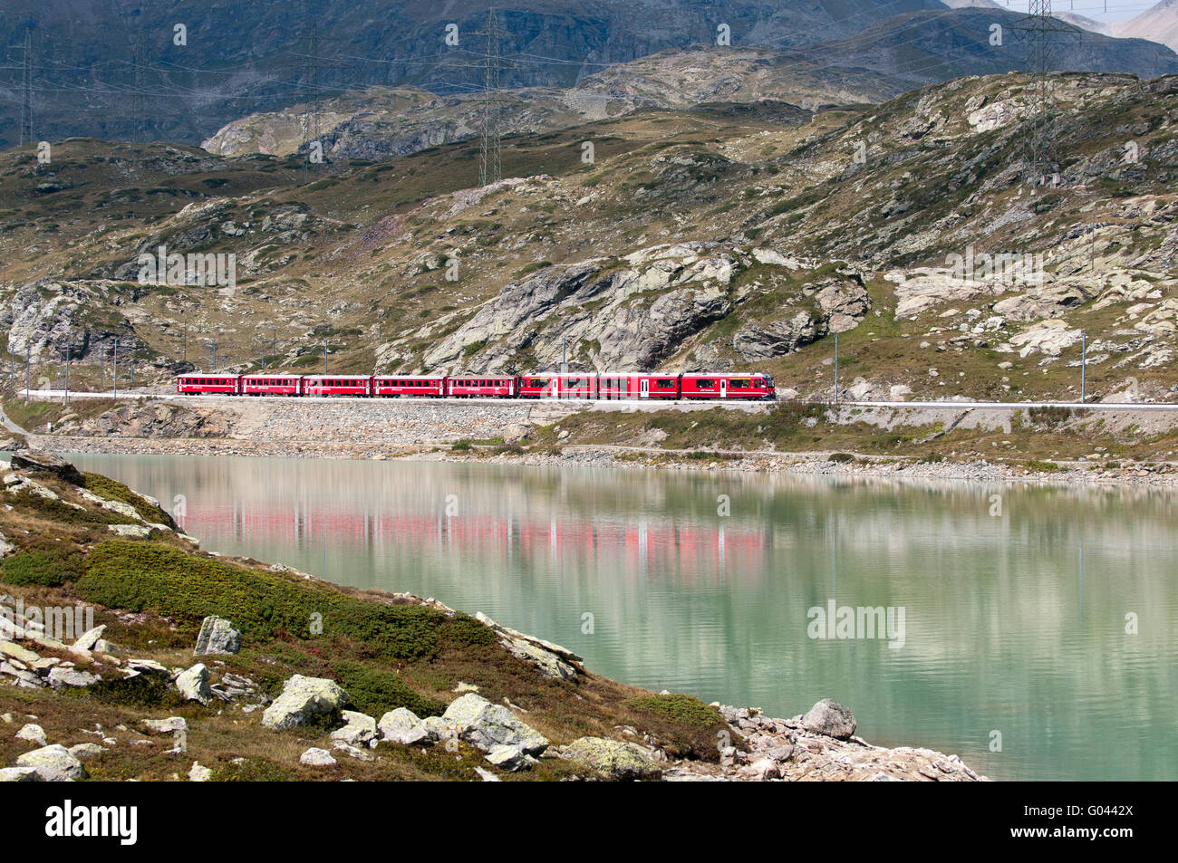 Lago Blanco Stockfoto