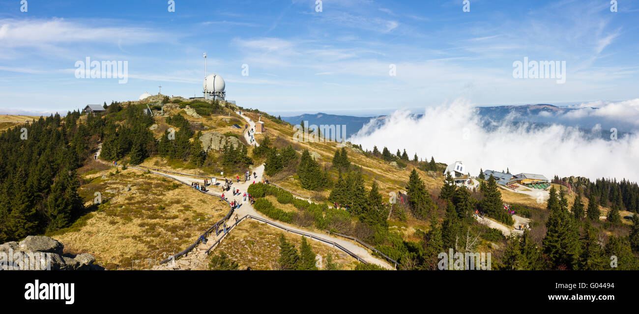 Gipfel des großen Arber Stockfoto