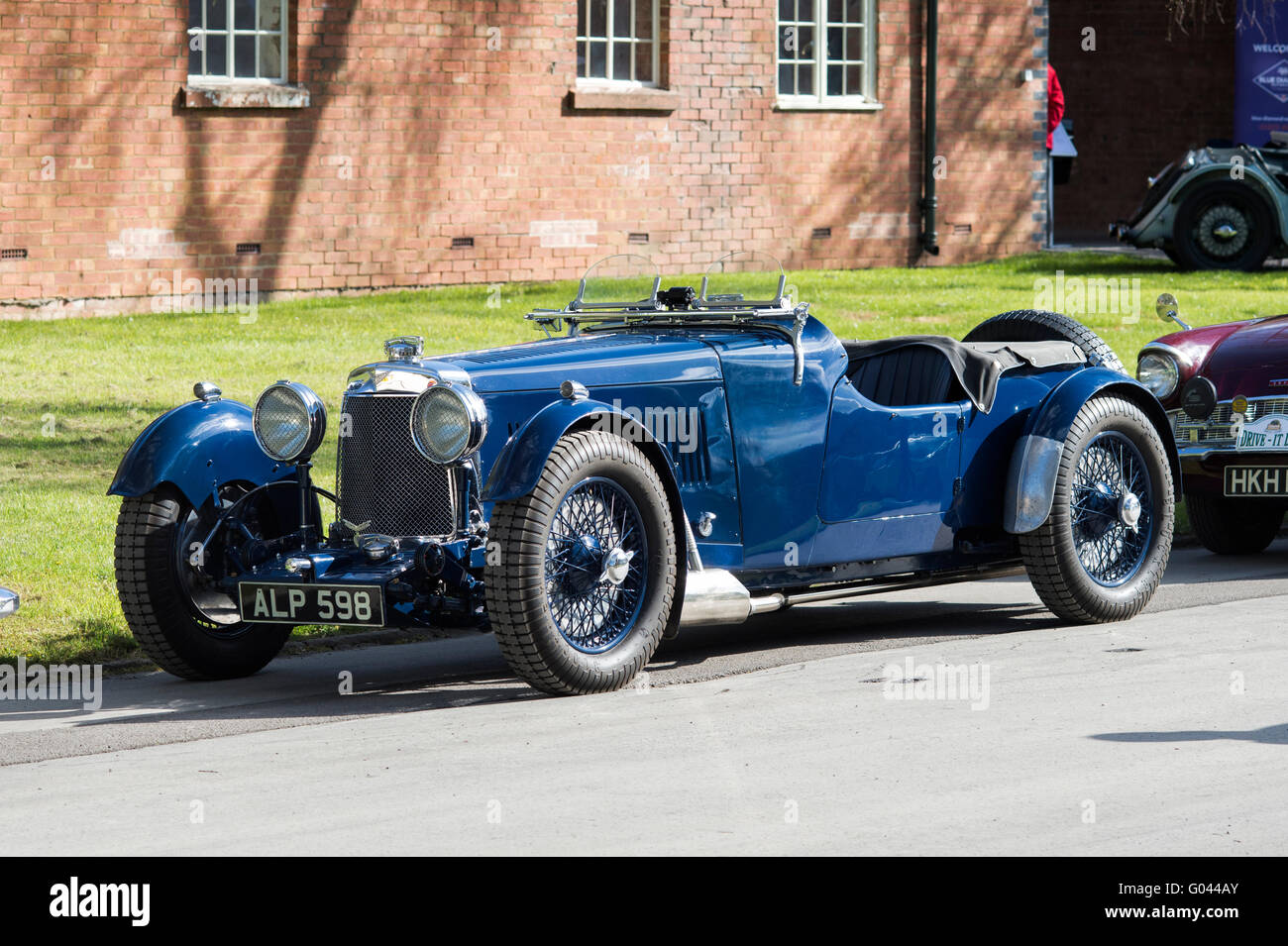 1933 Aston Martin Le Mans 1500ccm Fahrzeug in Bicester Heritage Centre. Oxfordshire, England Stockfoto