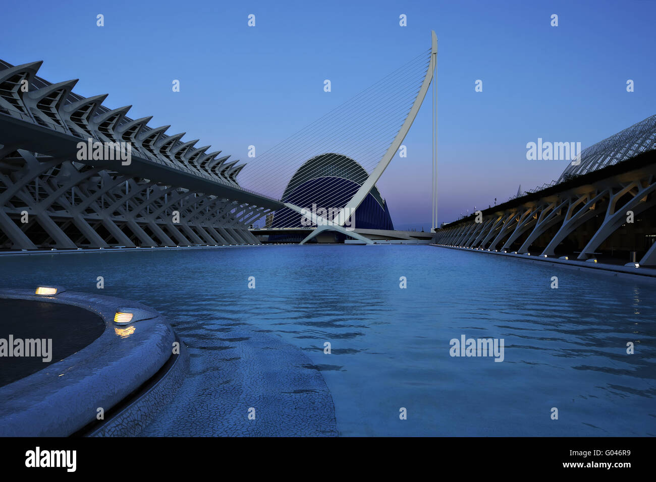 Spanien, Valencia, die Stadt der Künste und Wissenschaften Stockfoto