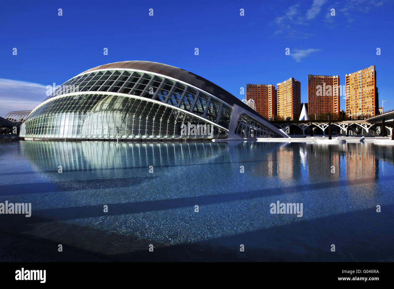 Spanien, Valencia, die Stadt der Künste und Wissenschaften Stockfoto