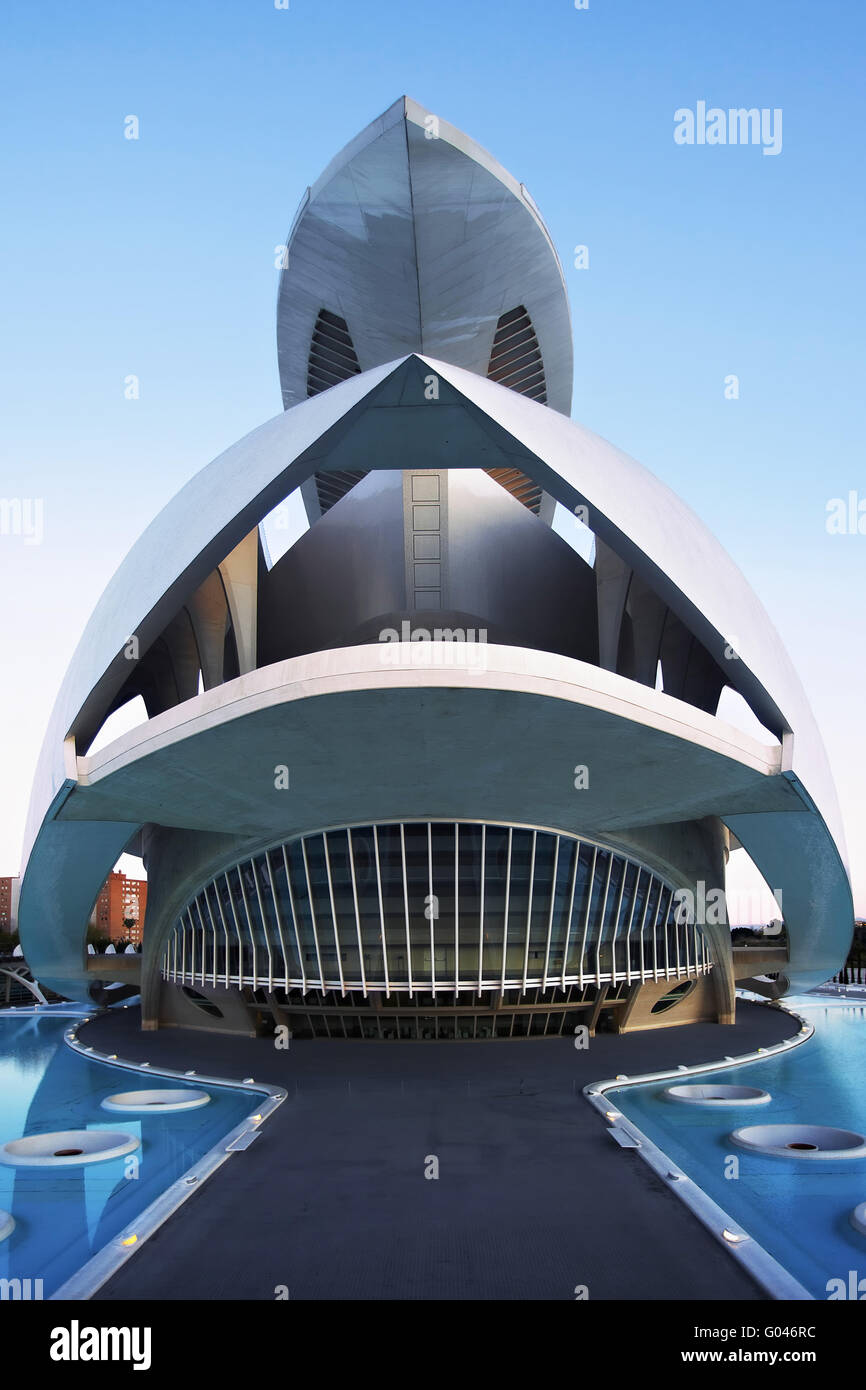 Opernhaus Palau de Les Arts, Valencia, Spanien Stockfoto