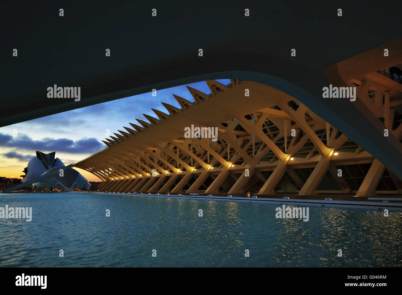Spanien, Valencia, die Stadt der Künste und Wissenschaften Stockfoto
