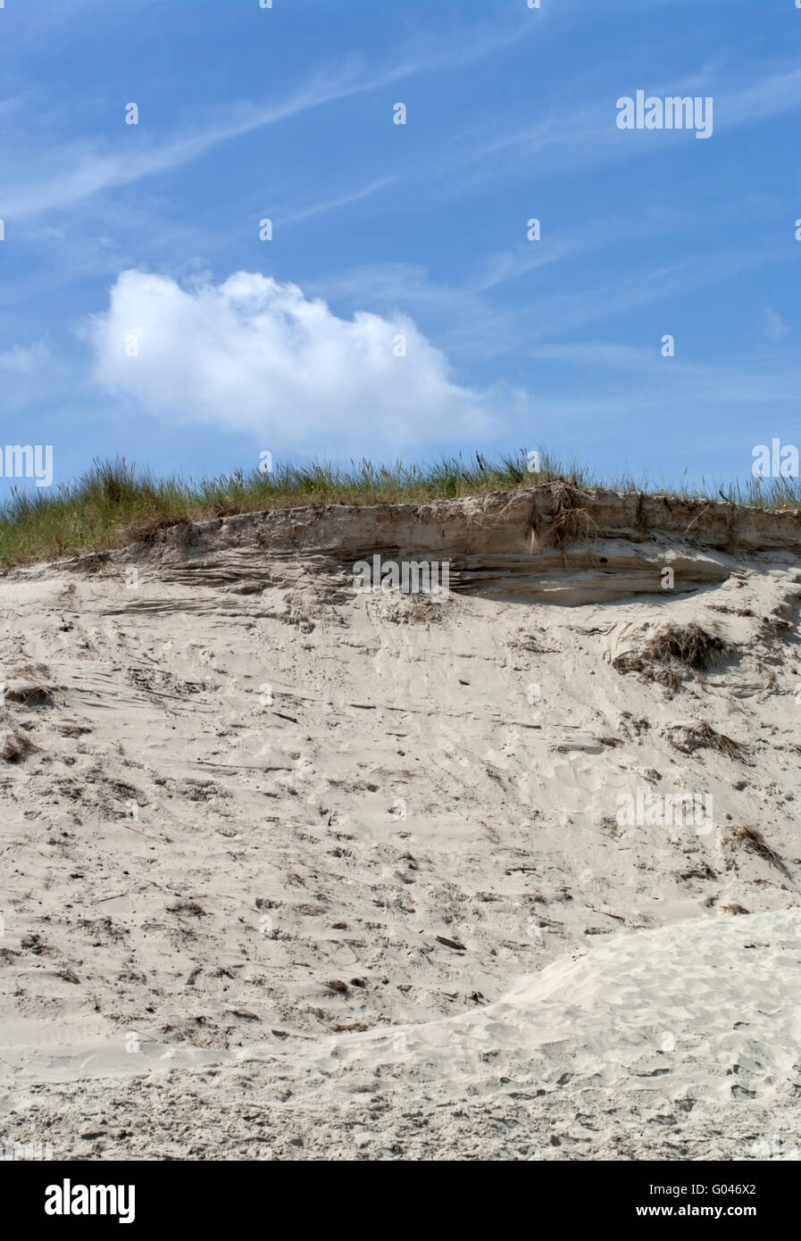 Düne im Sturm #2 beschädigt Stockfoto