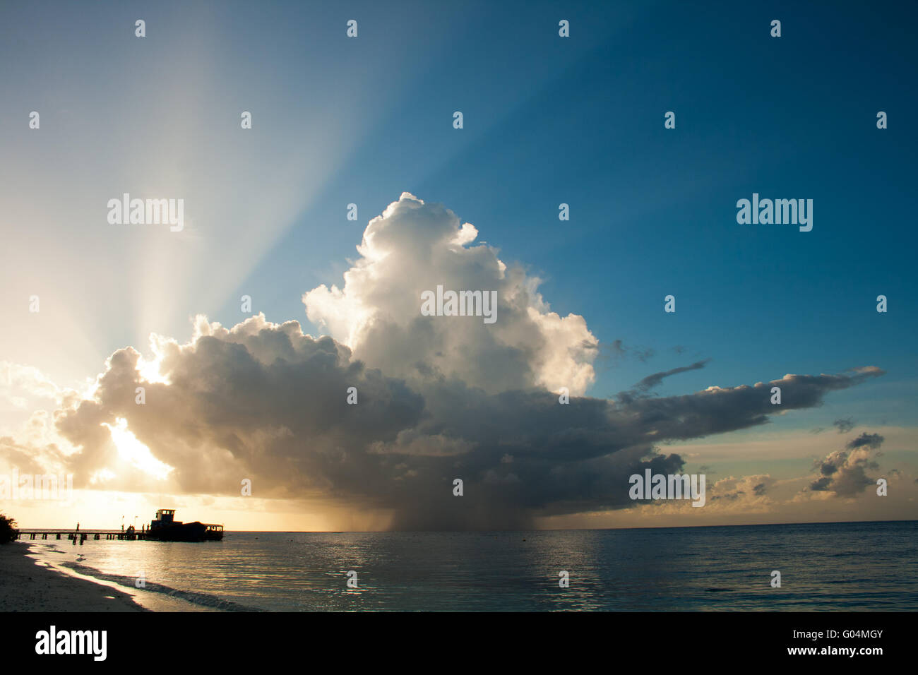 Malediven-Sturm Stockfoto