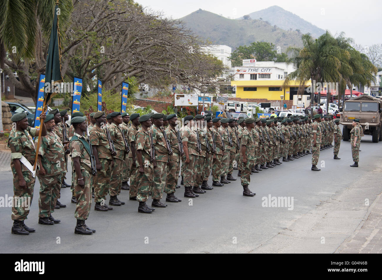 Militärparade Stockfoto
