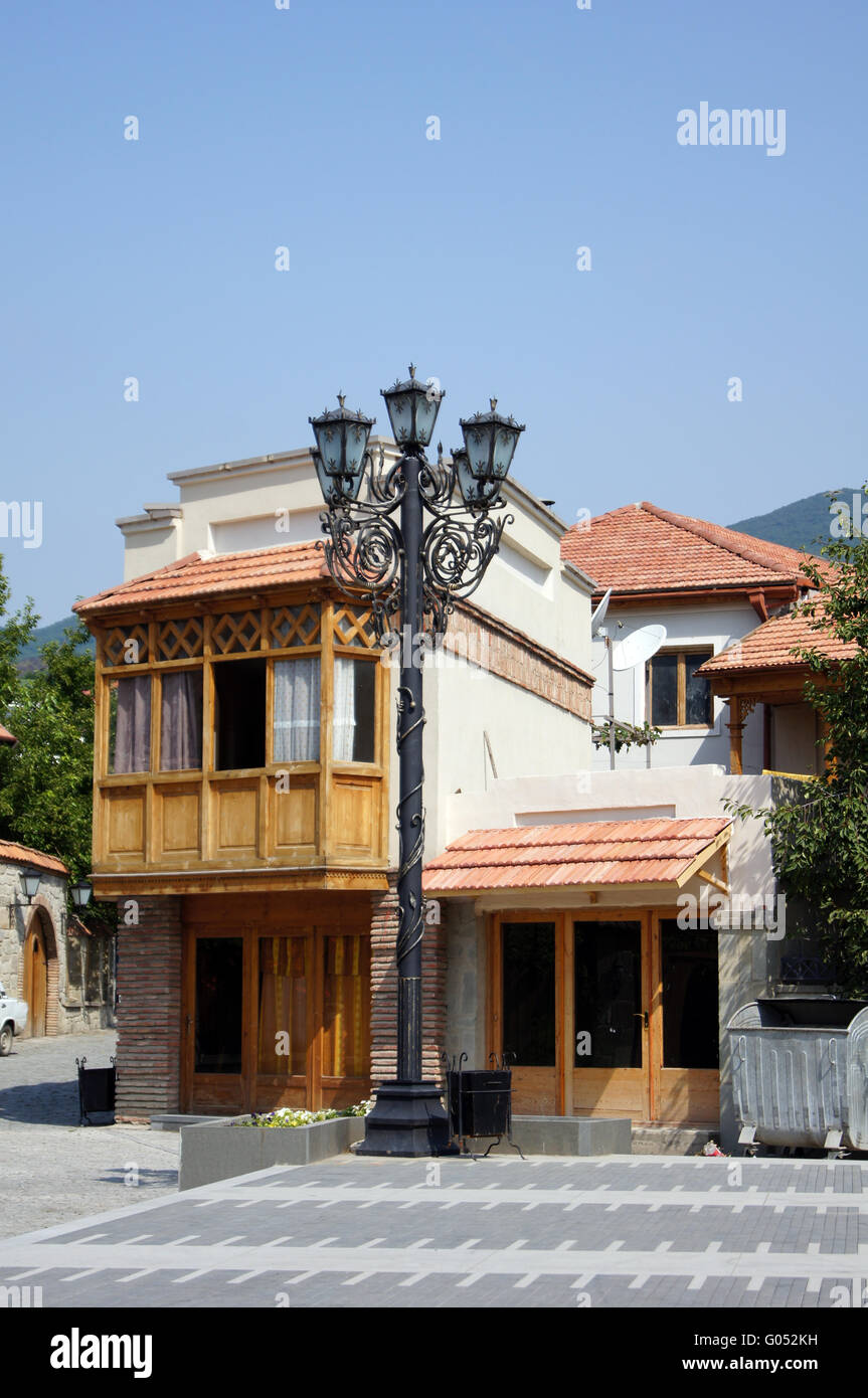 Fassade der alten Hauptstadt von Georgien - Mcxeta - eines der Symbole von Georgien Stockfoto