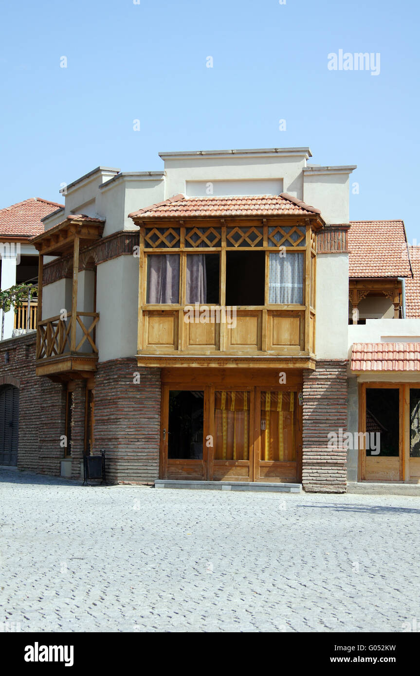 Fassade der alten Hauptstadt von Georgien - Mcxeta - eines der Symbole von Georgien Stockfoto