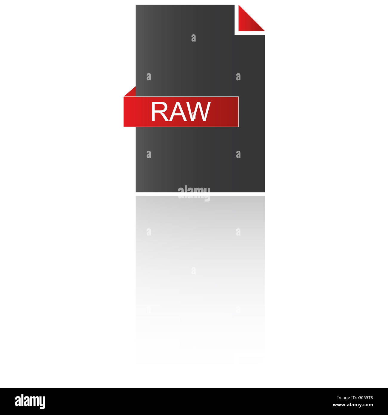 RAW-Daten Stockfoto