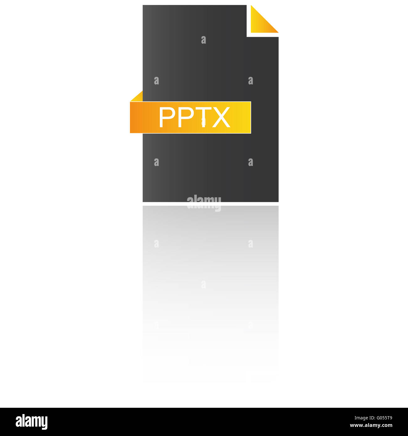 PPTX-Daten Stockfoto