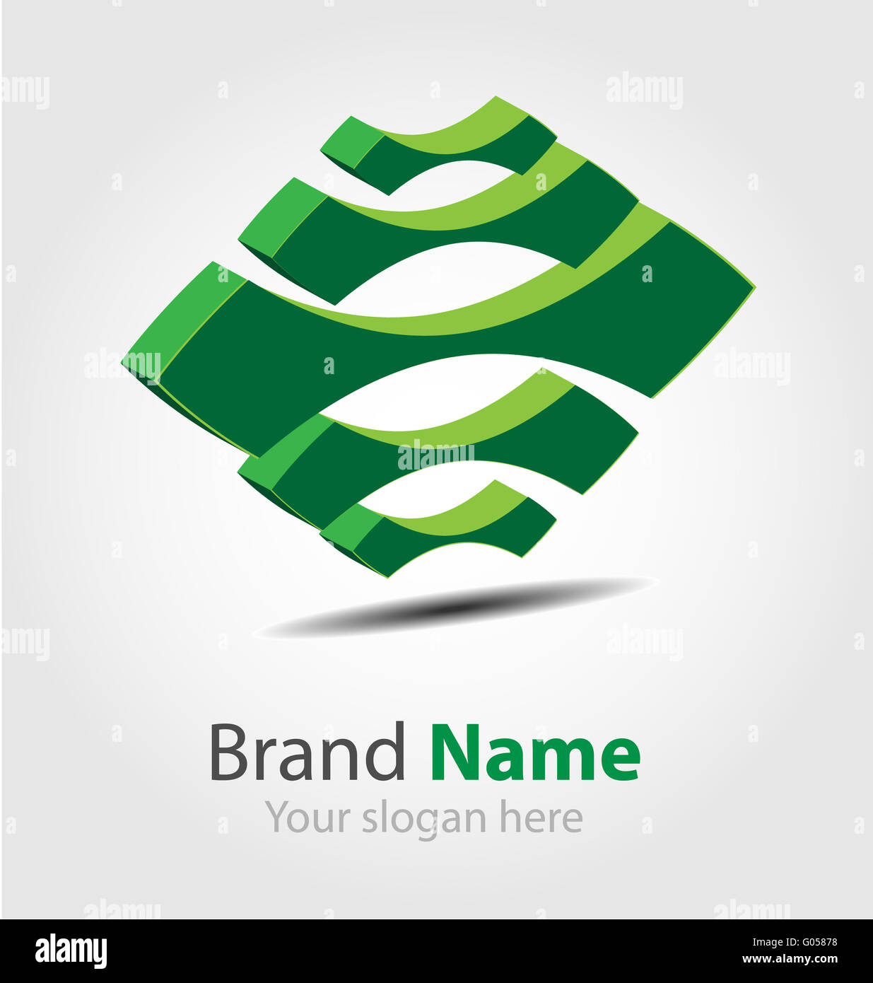 Eco Logo/Symbol/Markenelement Stockfoto