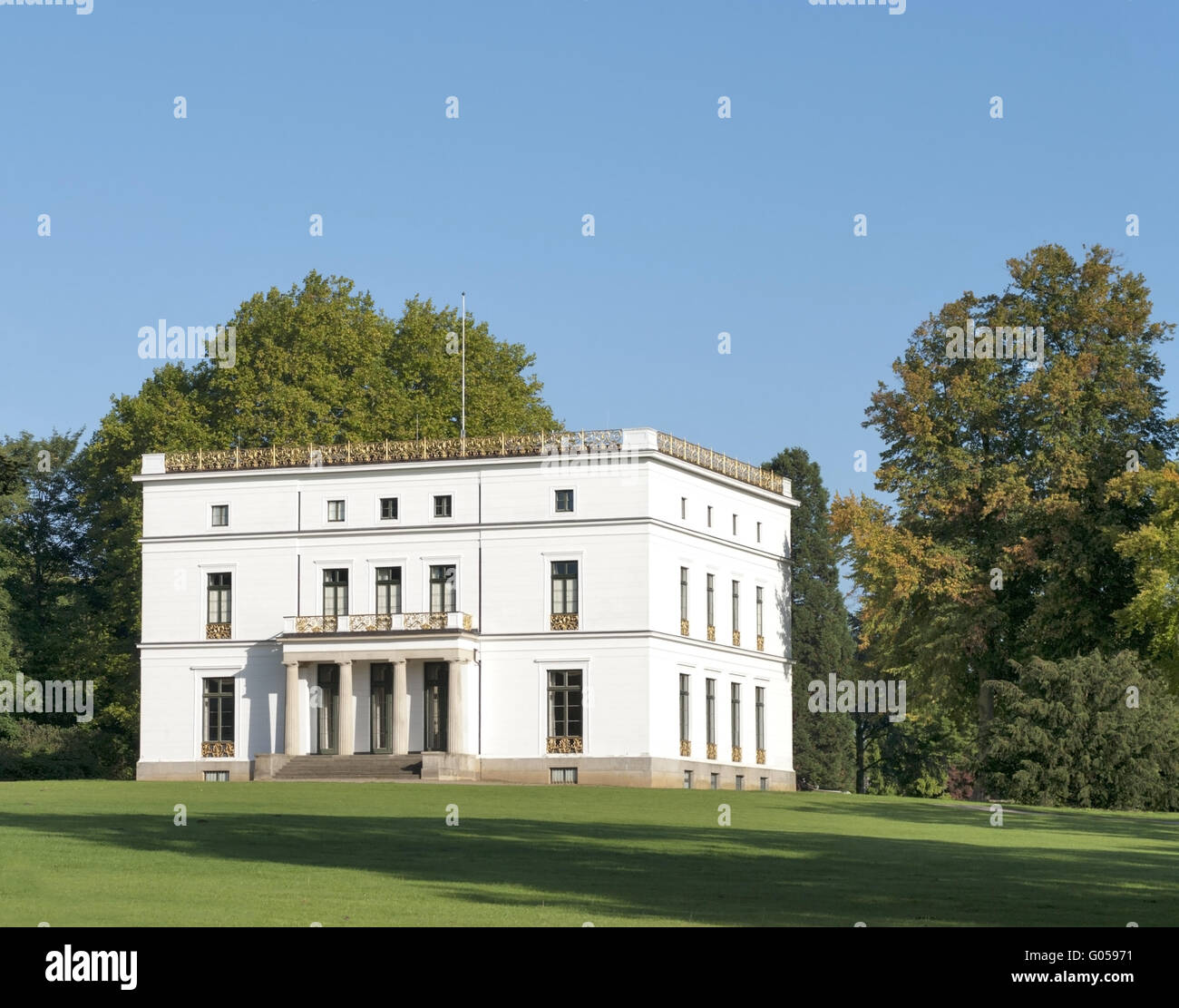 Jenisch Haus Morgensonne Stockfoto