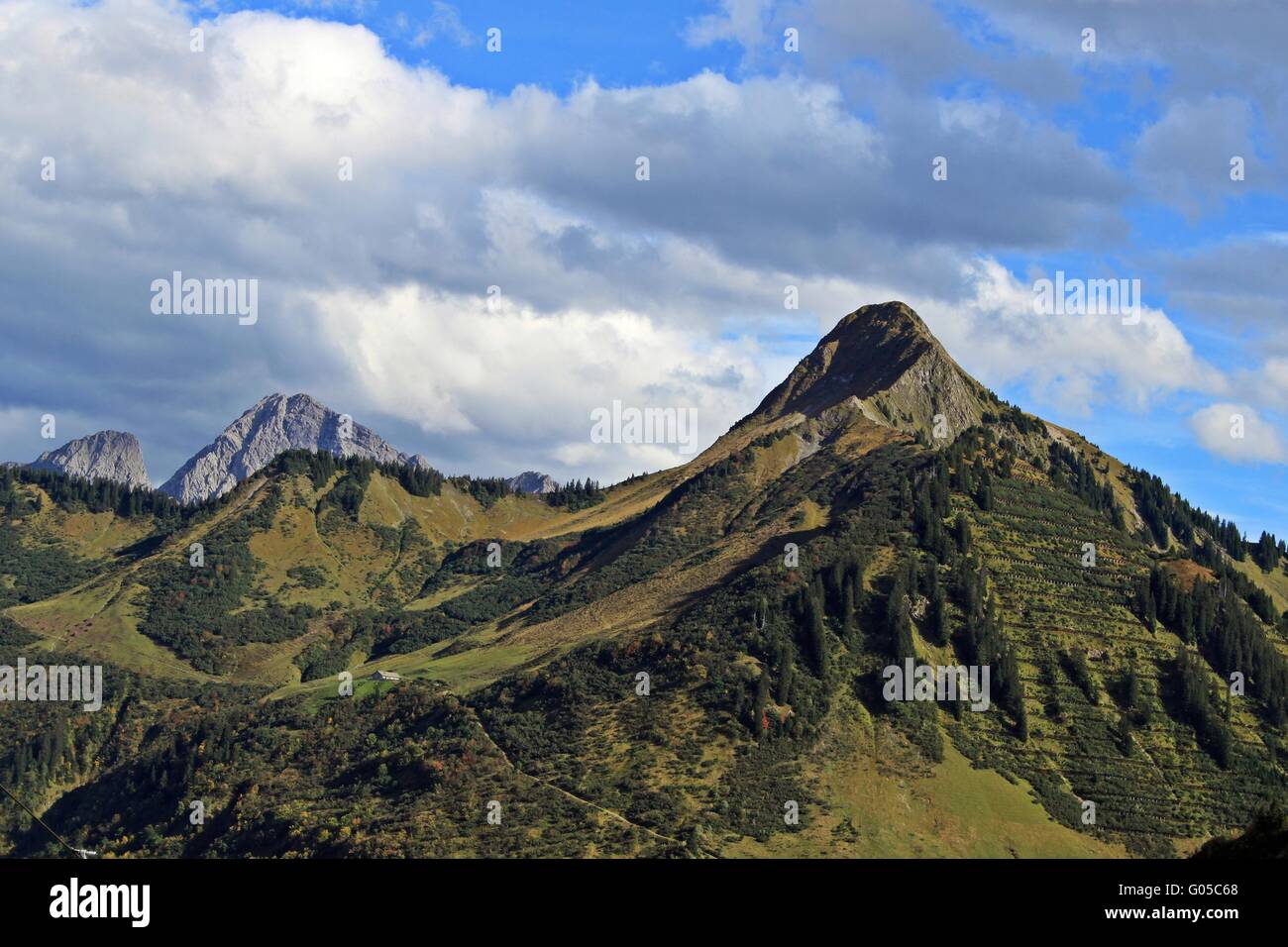 Berge in Vorarlberg, Österreich Stockfoto