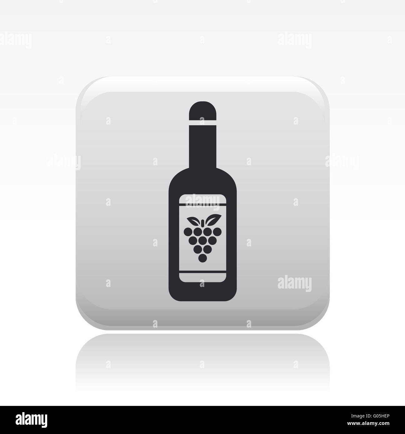 Vektor-Illustration von isolierten Wein Symbol Stockfoto