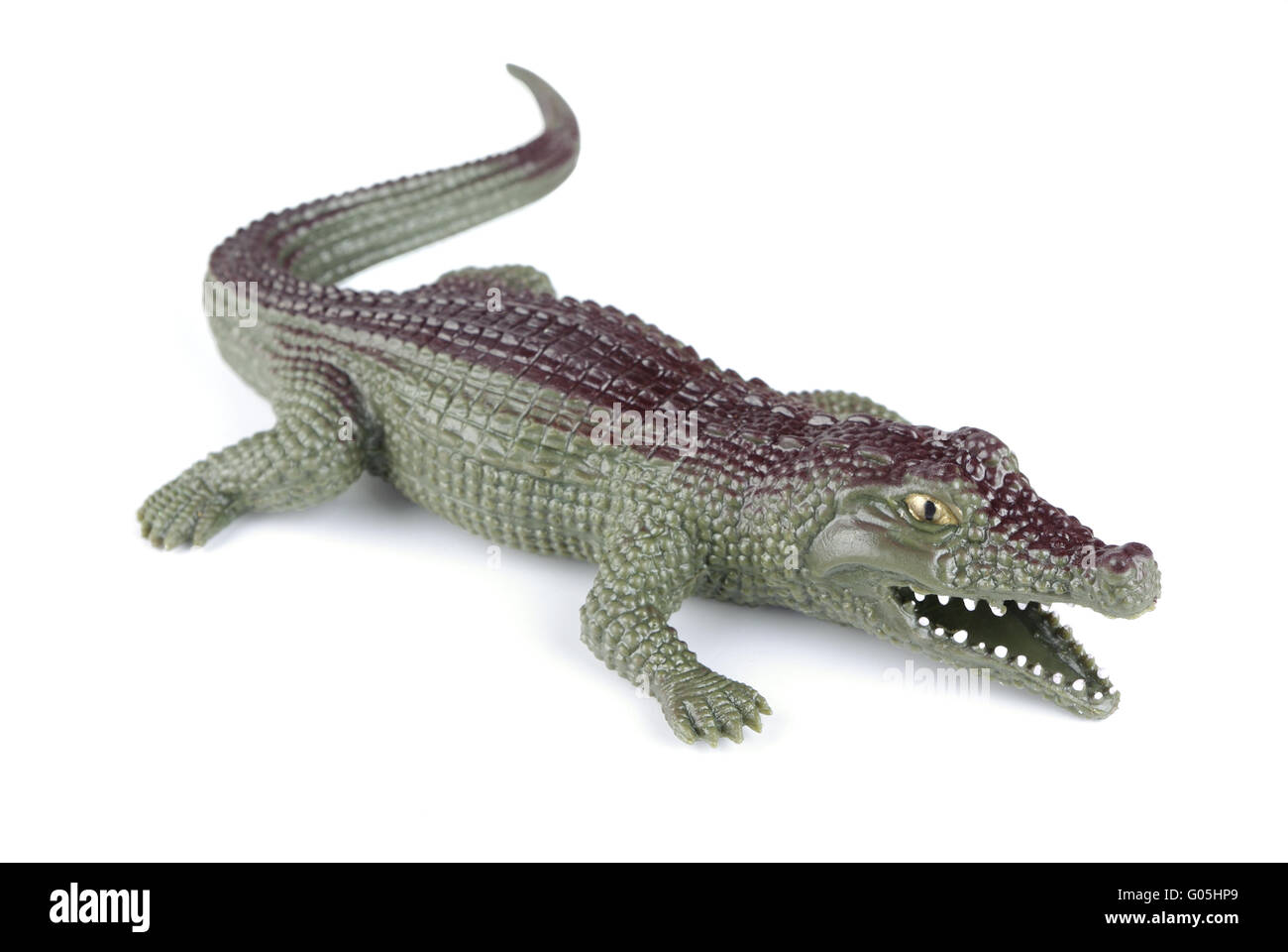 Spielzeug-Krokodil Stockfoto