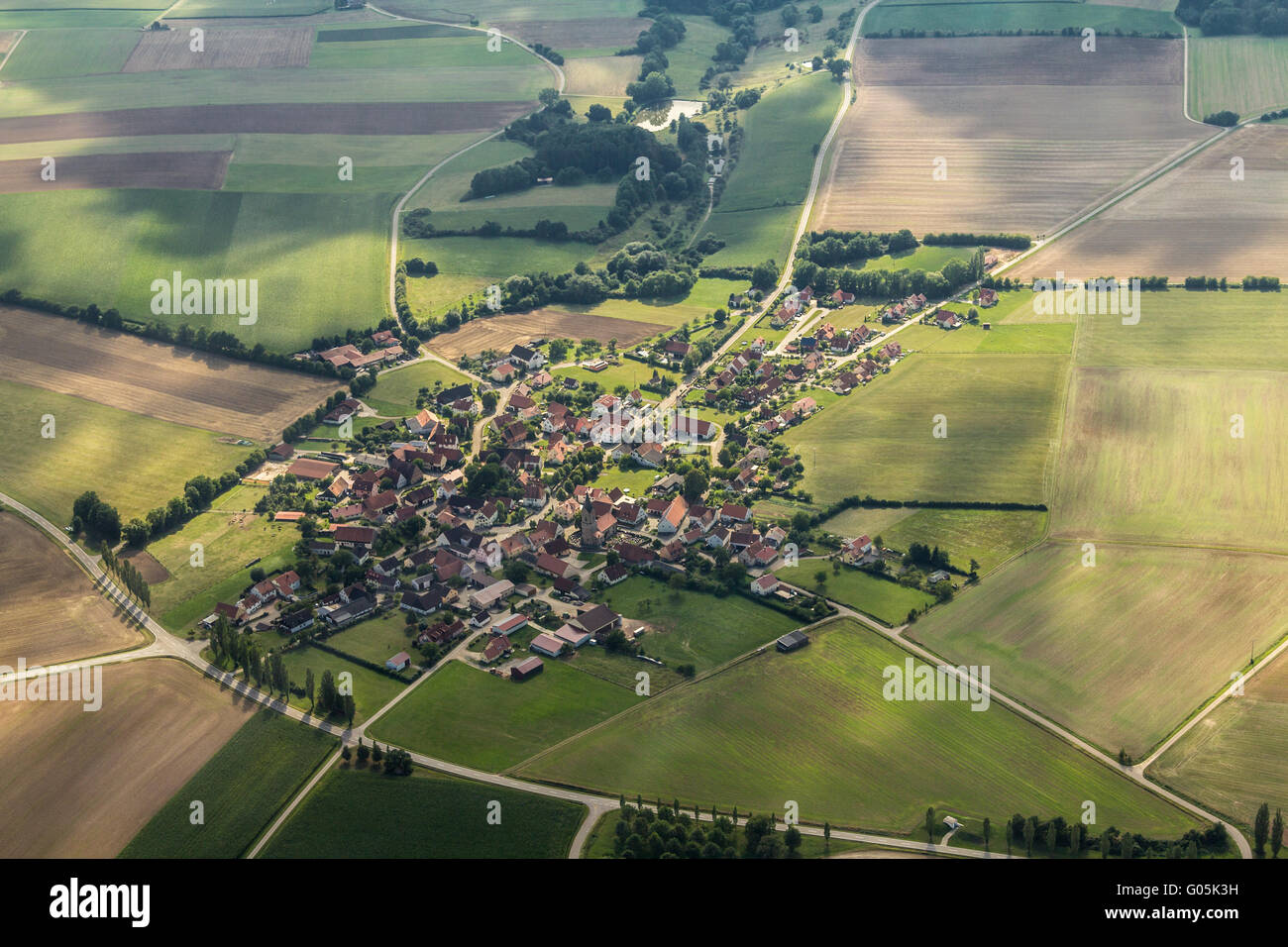 Luftbild - Walting Stockfoto