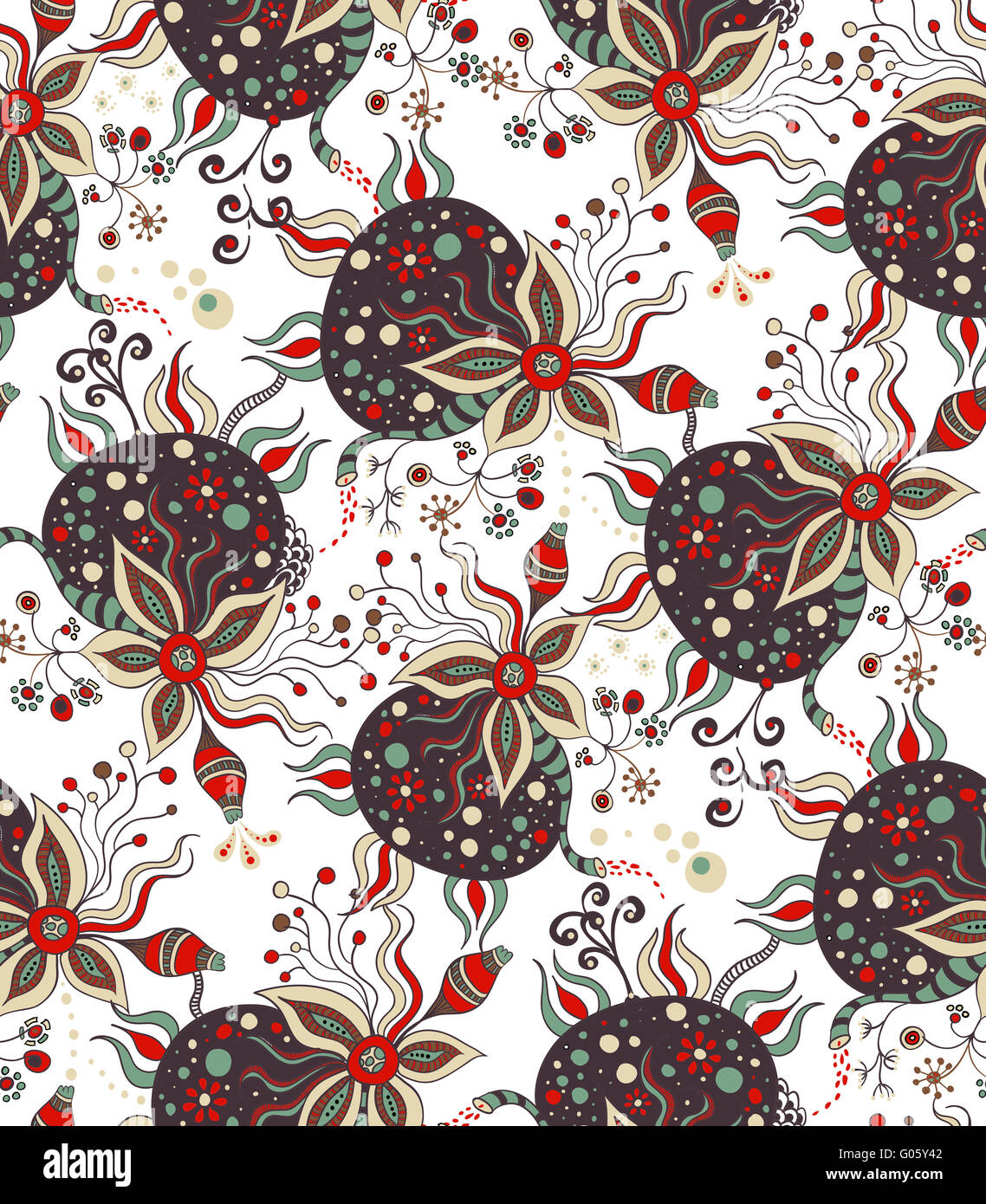 abstrakte handgezeichneten Muster Stockfoto