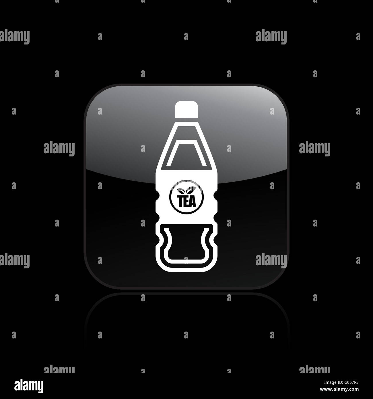 Vektor-Illustration von isolierten Tee-Flasche-Symbol Stockfoto