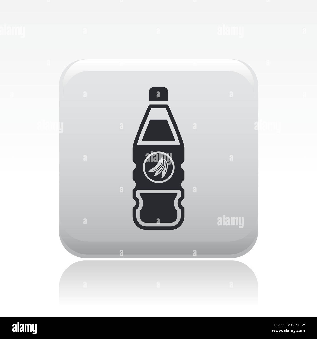 Vektor-Illustration von isolierten Banane Saft Symbol Stockfoto