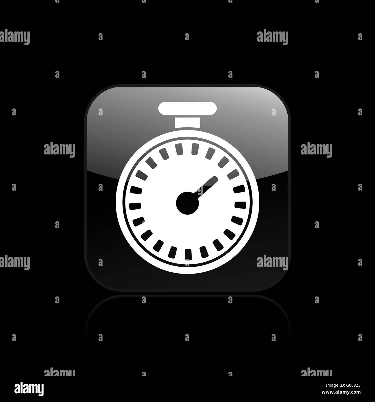 Vektor-Illustration von isolierten Chronometer-Symbol Stockfoto