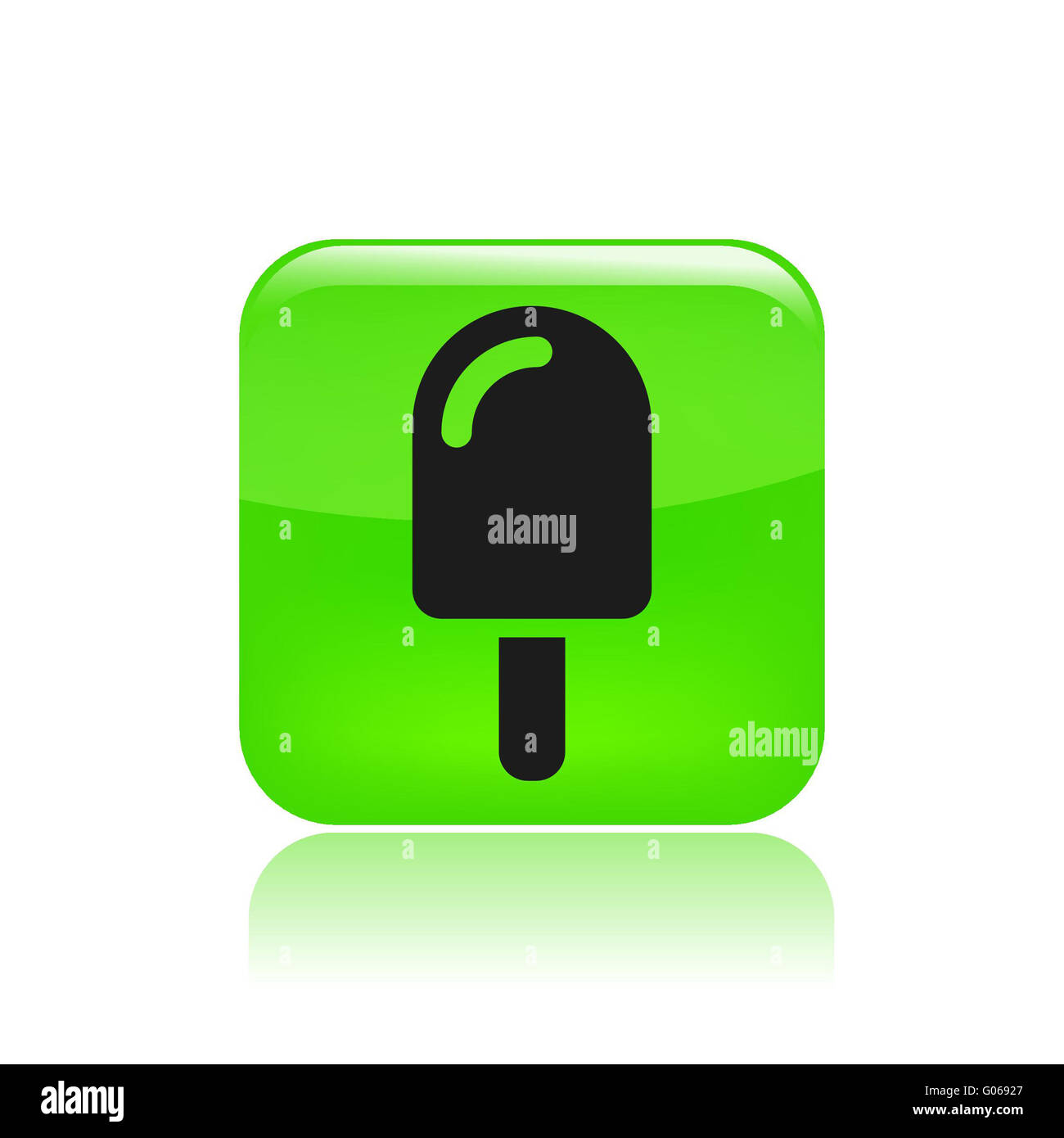 Vektor-Illustration von isolierten Eis-Symbol Stockfoto