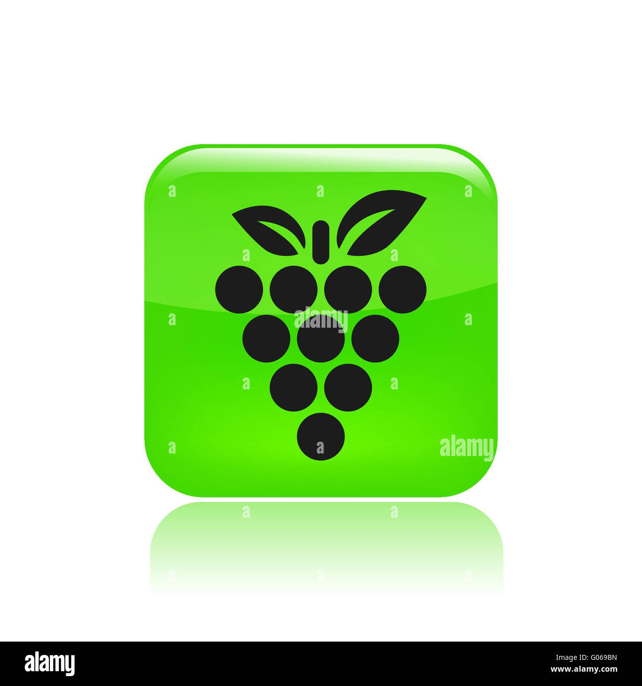 Vektor-Illustration von Obst Trauben-Symbol Stockfoto