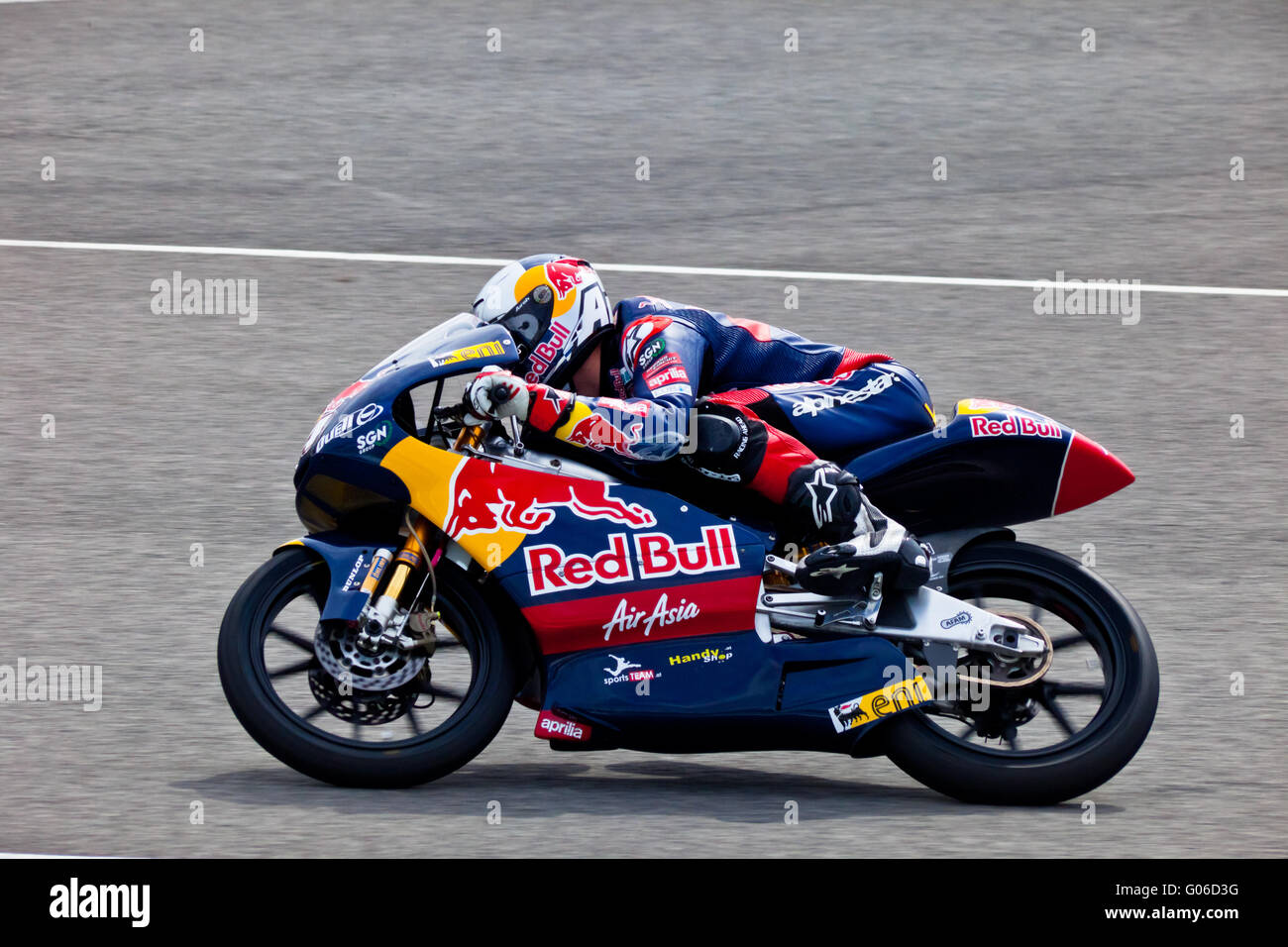 Jonas Folger Pilot des Motorradfahrens der 125ccm in der MotoGP-Weltmeisterschaft Stockfoto