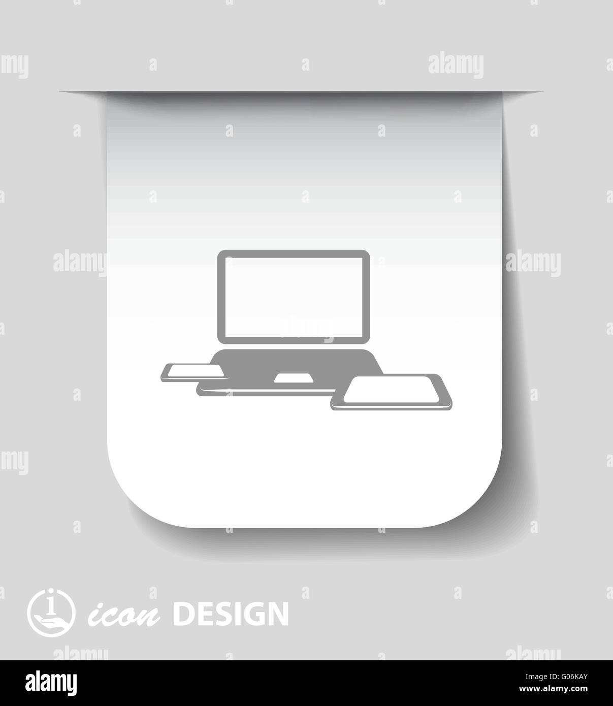 Piktogramm des Computers Stock Vektor
