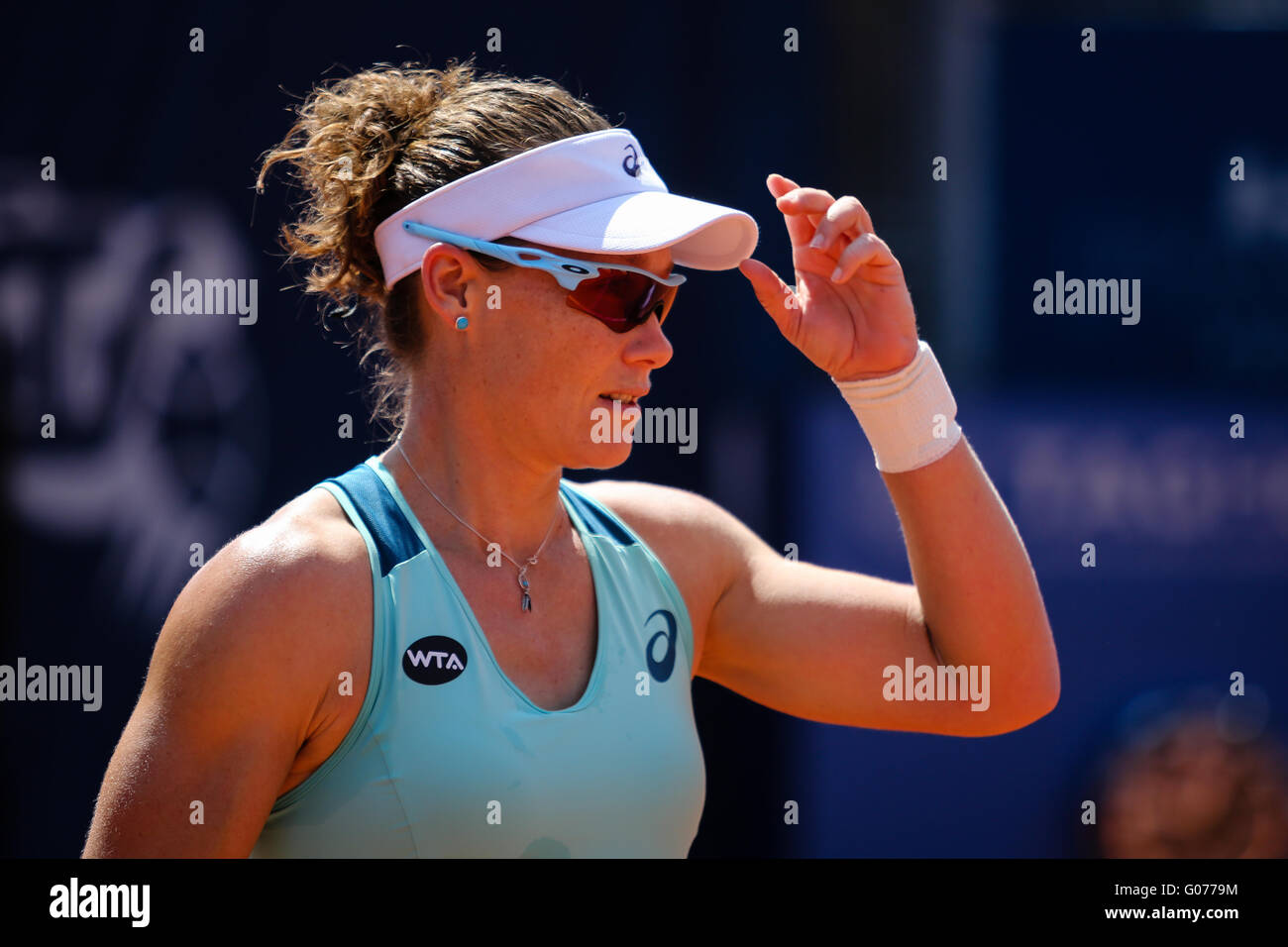 Prag, Tschechische Republik. 30. April 2016. Lucie Šafářová (CZE) gegen Samantha Stosur (AUS) bei WTA J & T Banka Prag geöffnet. Bildnachweis: Petr Toman/World Sport Bilder / Alamy Live News Stockfoto