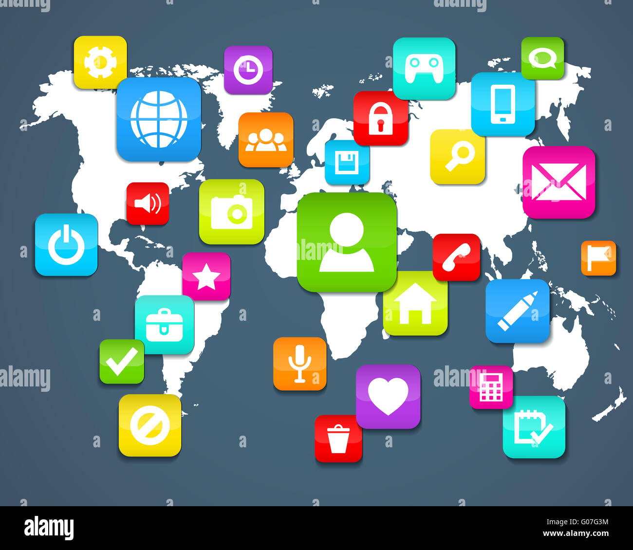 Social-Media-Hintergrund Stockfoto