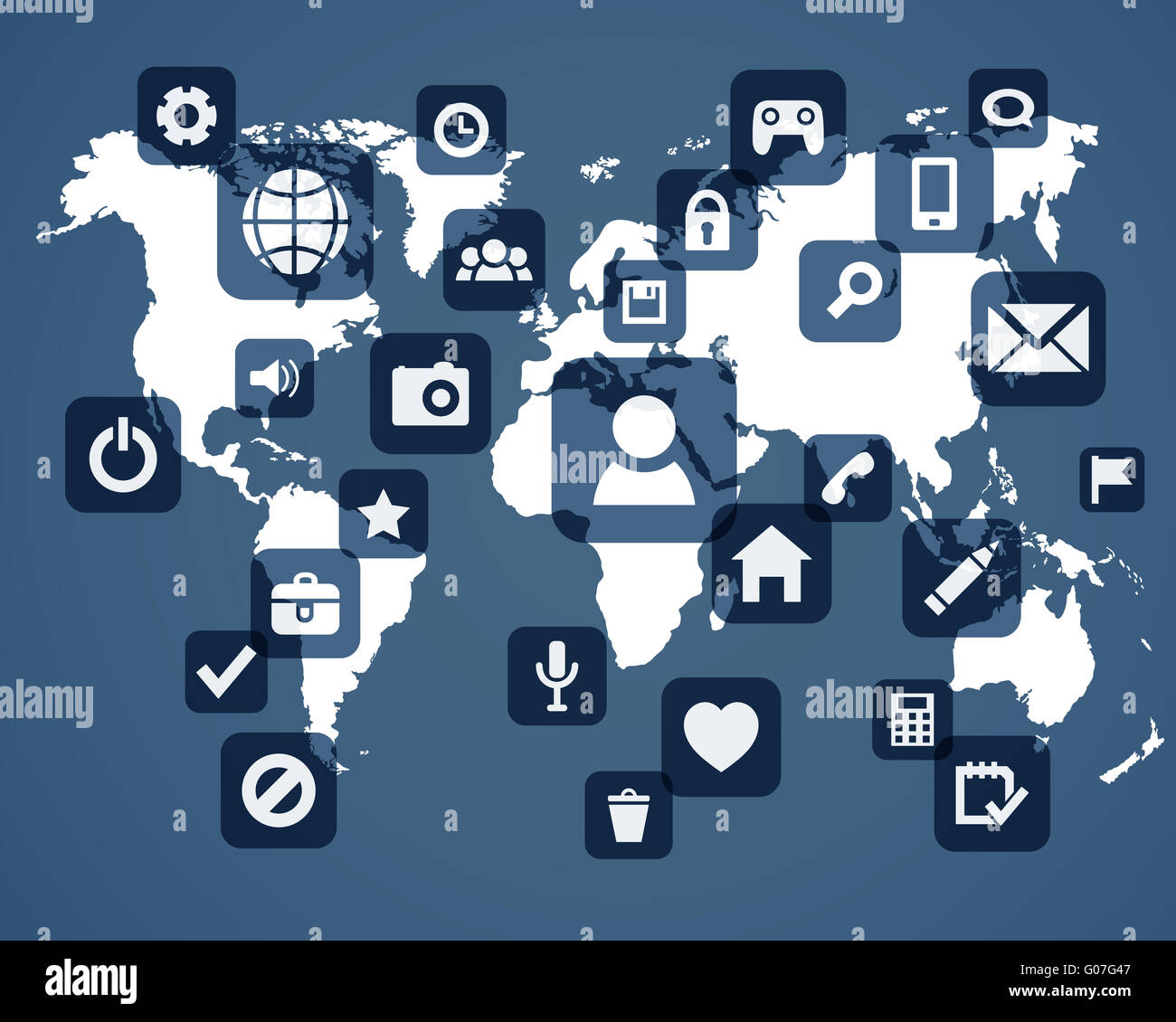 Social-Media-Hintergrund Stockfoto