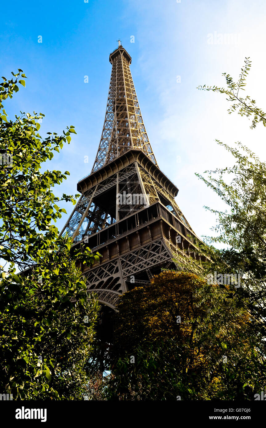 Der Eiffelturm Stockfoto