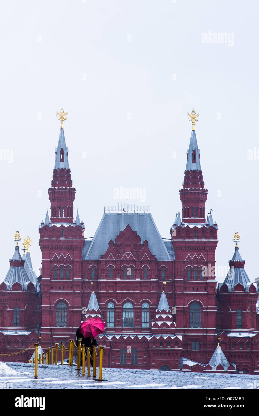 Der staatliche historische Museum von Russland am Roten Platz Stockfoto