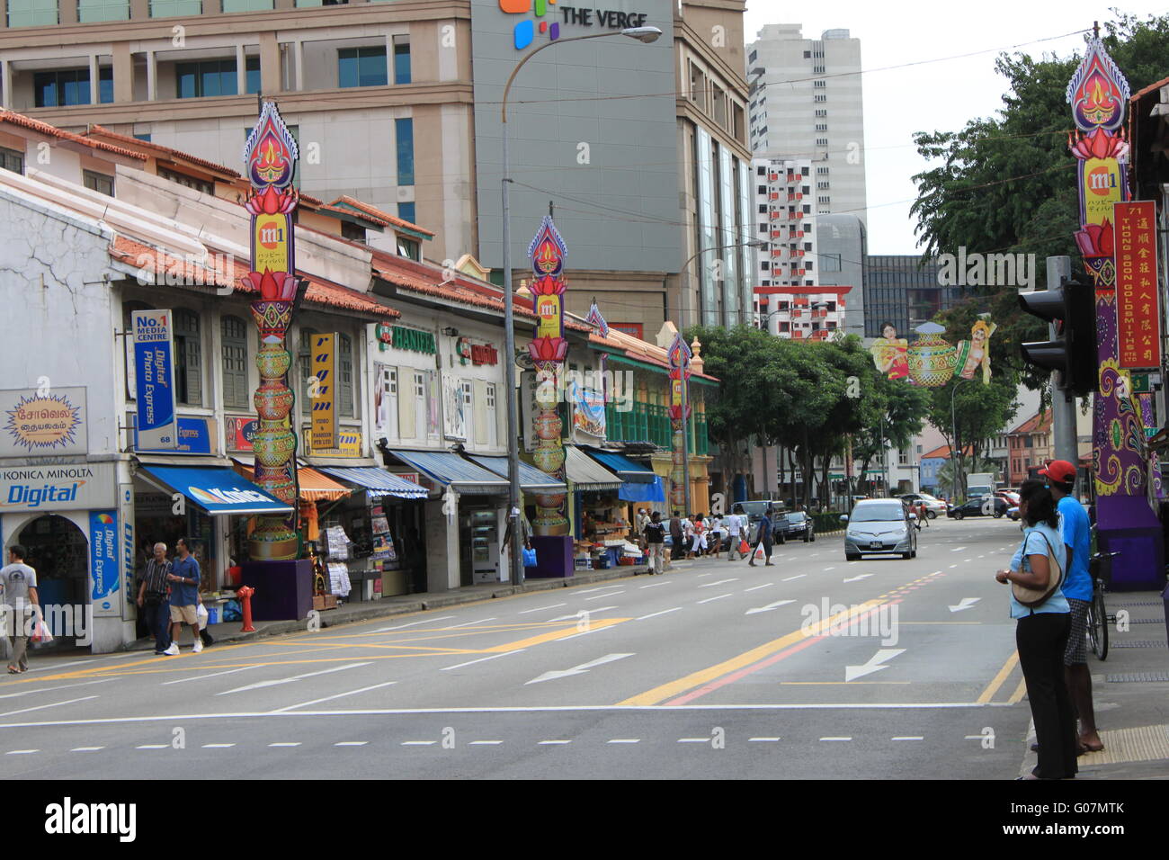 Little India Street Stockfoto