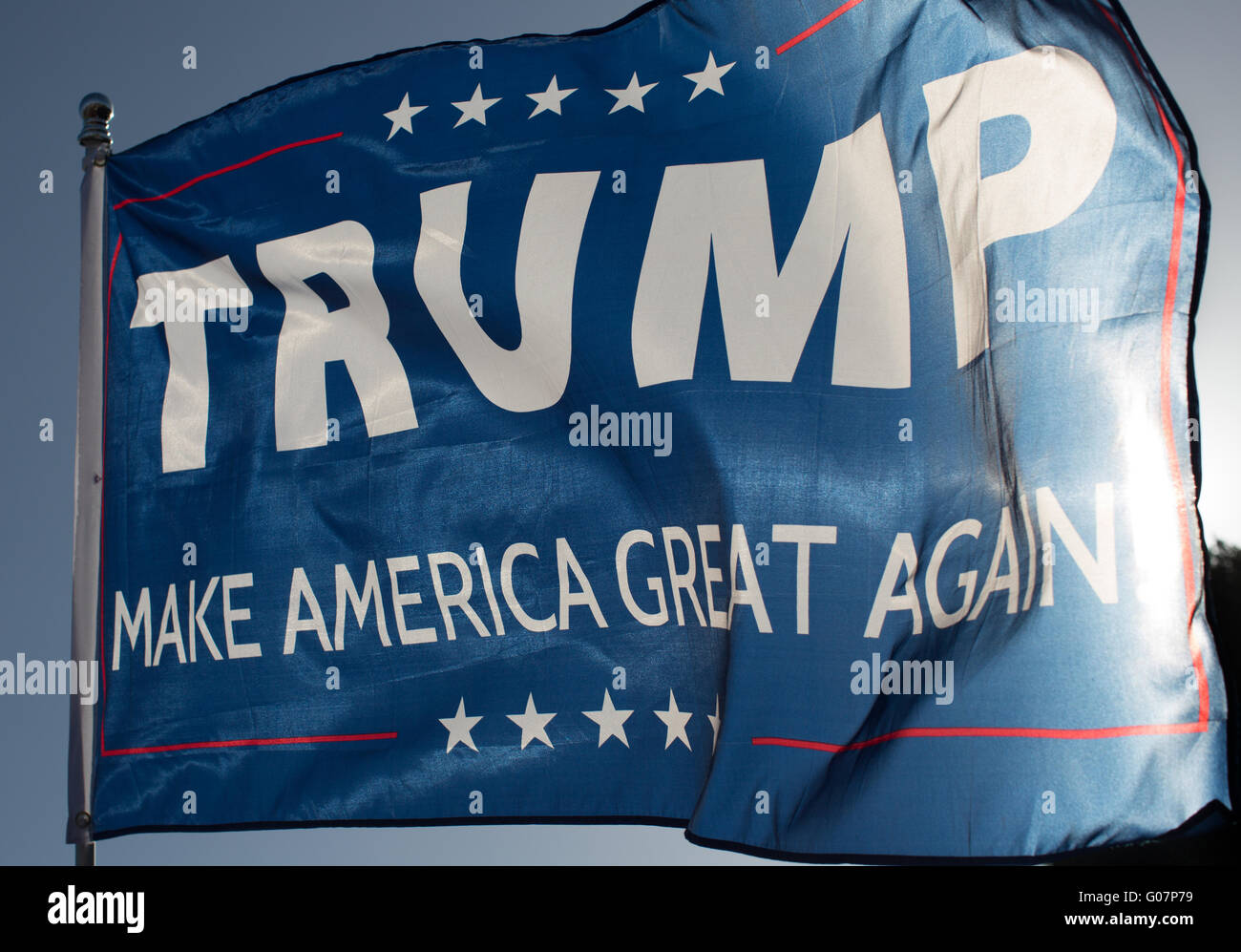 Donald Trump Fahne machen Amerika große wieder! Stockfoto