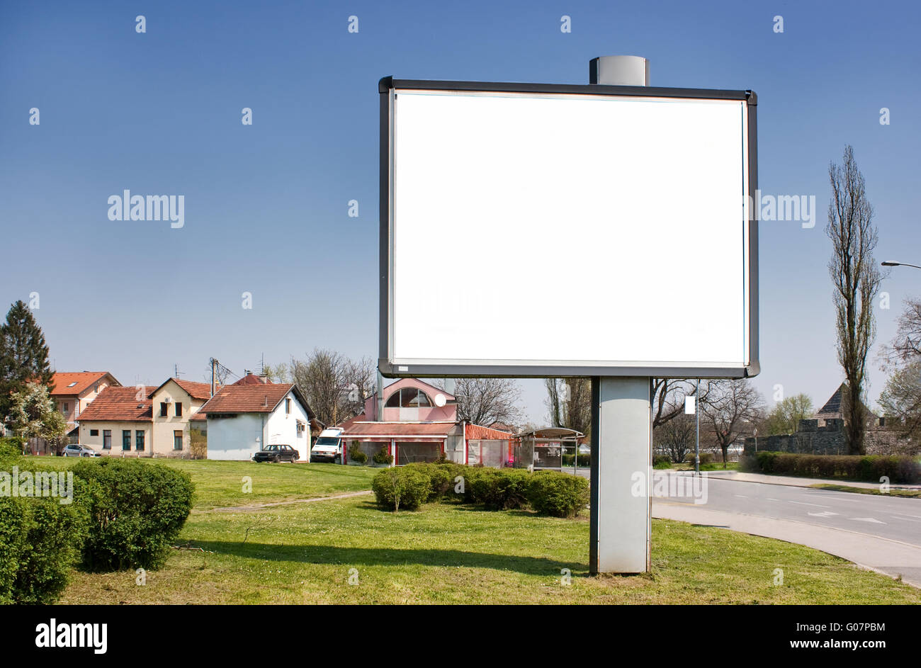 Leere billboard Stockfoto