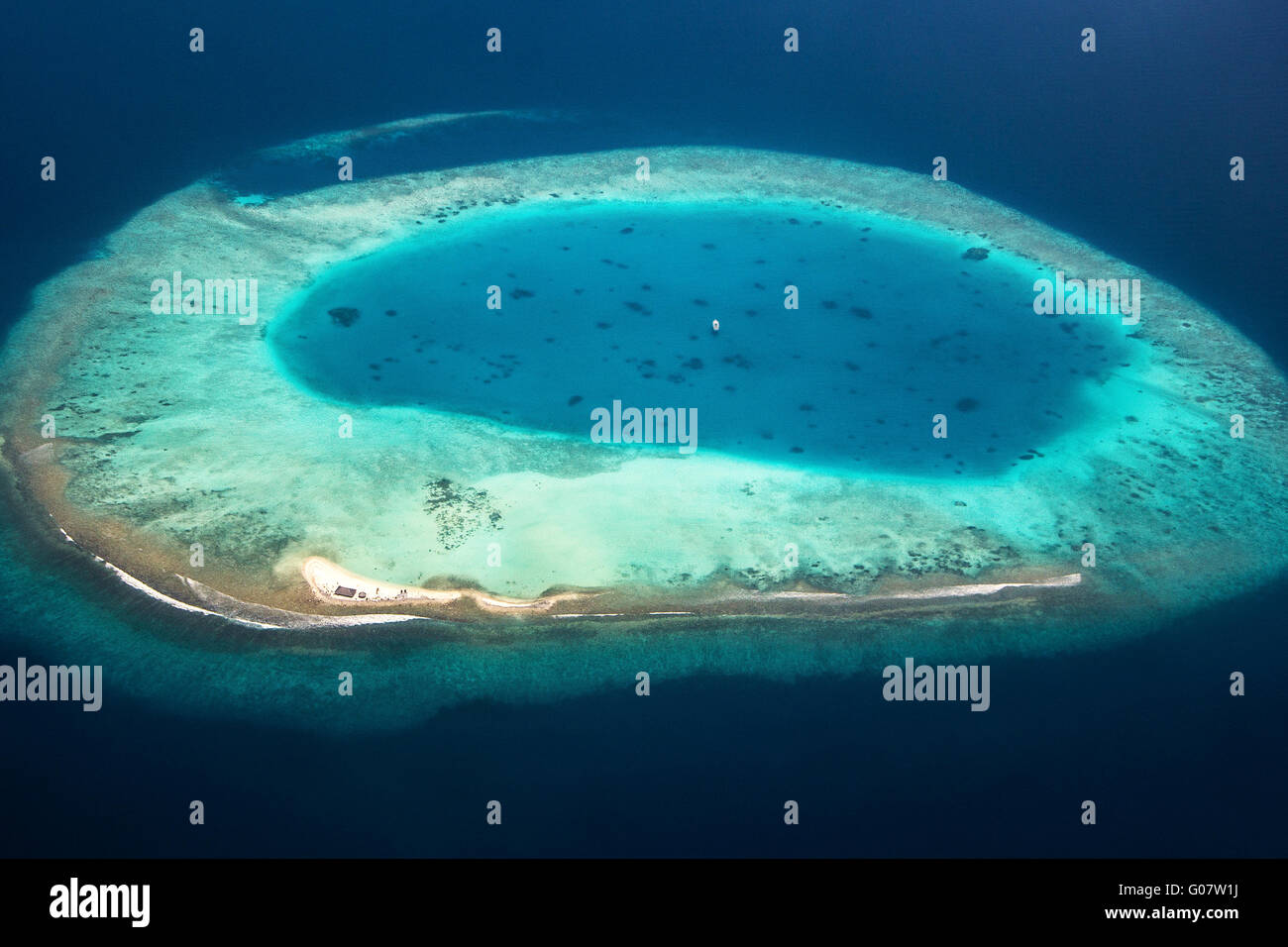 Malediven-Atoll Stockfoto